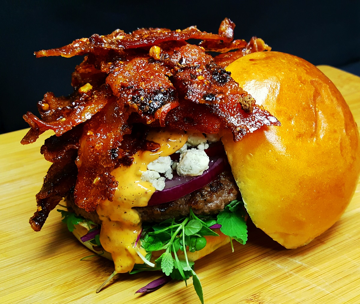 How To Make The Sriracha Apple Bacon Burger — Recipe