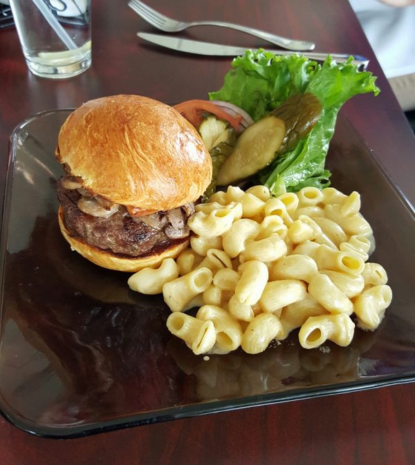 mushroom cheddar burger