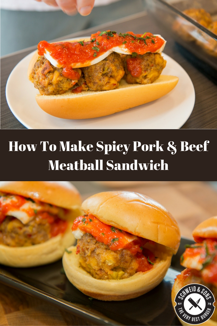 spicy-pork-beef-meatball-sandwich