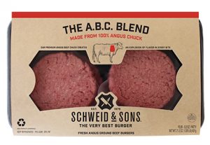 ABC blend patties in a package.