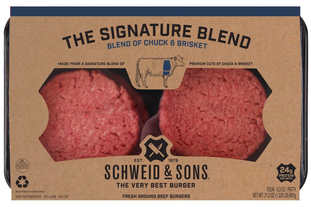 schweid and sons the signature blend made from premium cuts of chuck and brisket