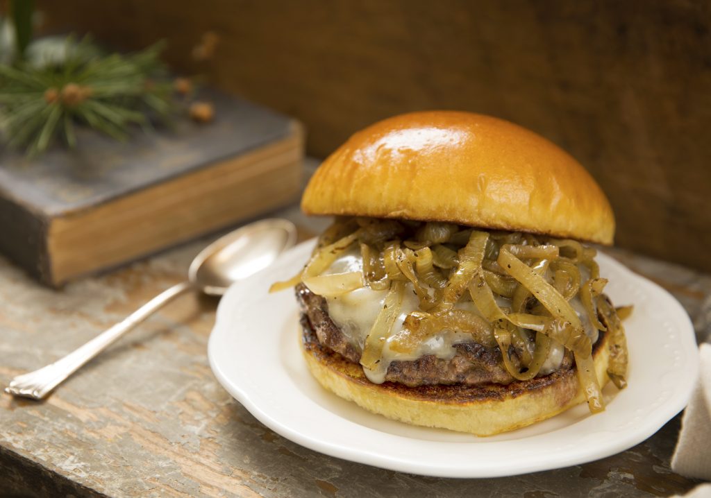 French Onion Soup Burger Schweid & Sons The Very Best Burger