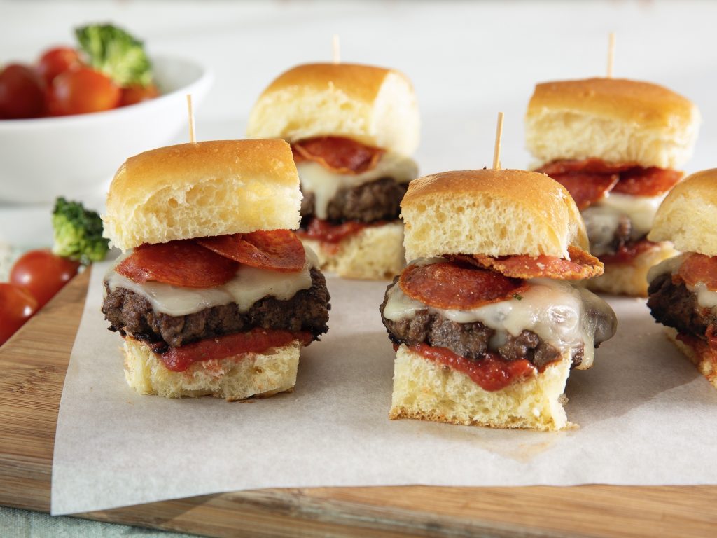 Crispy Pepperoni Pizza Sliders