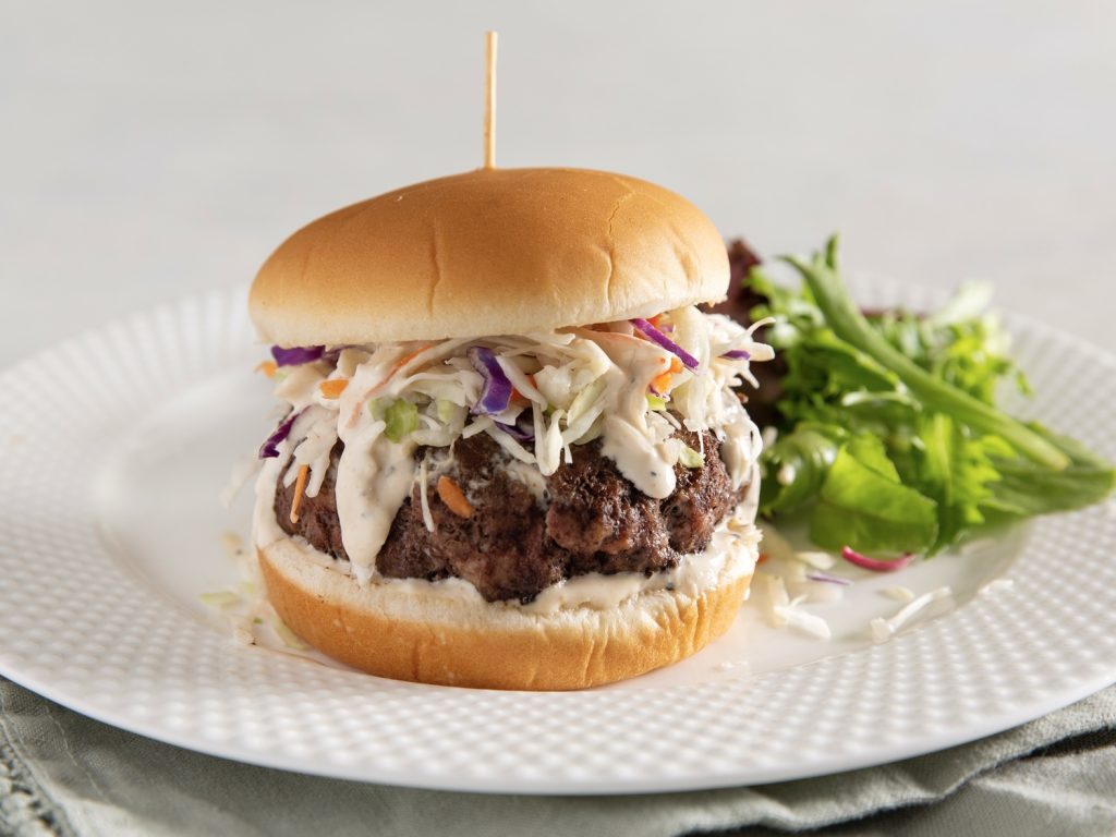 White Barbecue Burgers
