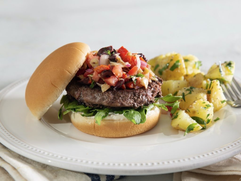 Greek Relish Burgers