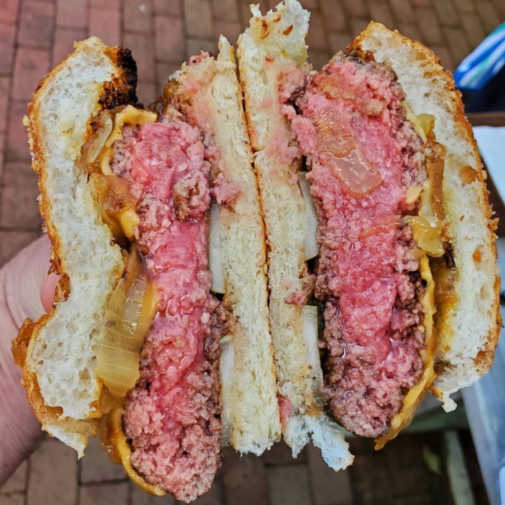 medium burger temp