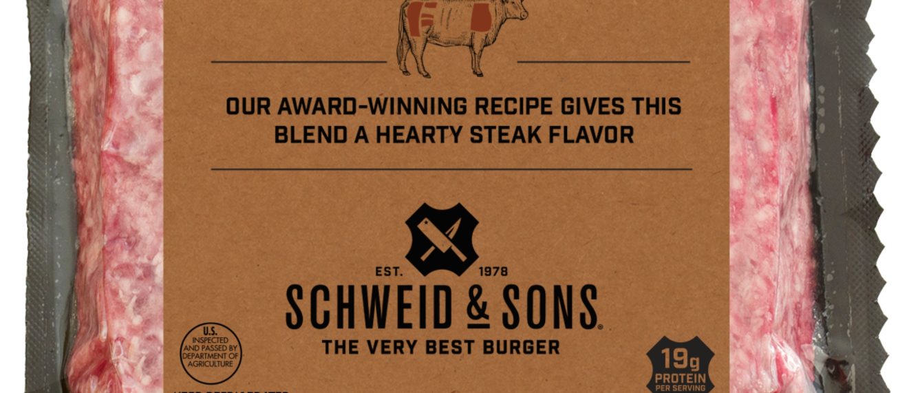 schweid and sons the butchers blend ground beef 1lb brick