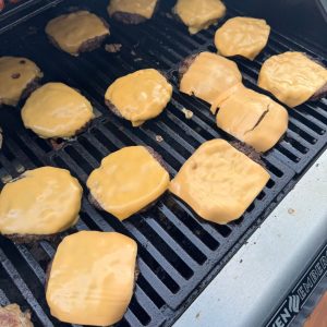 One method to making Burgers is by grilling! Image of Schweid & Sons Butcher's blend Burgers on the grill