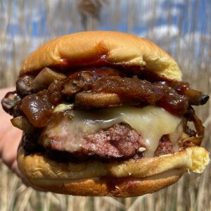 Burger with Bacon Jam