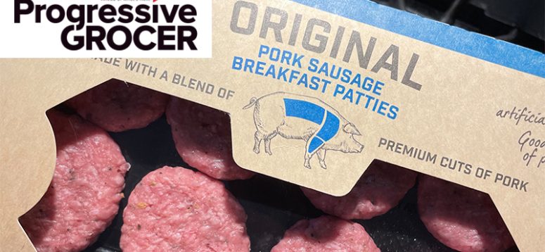 Original Pork Sausage with Progressive Grocer Logo