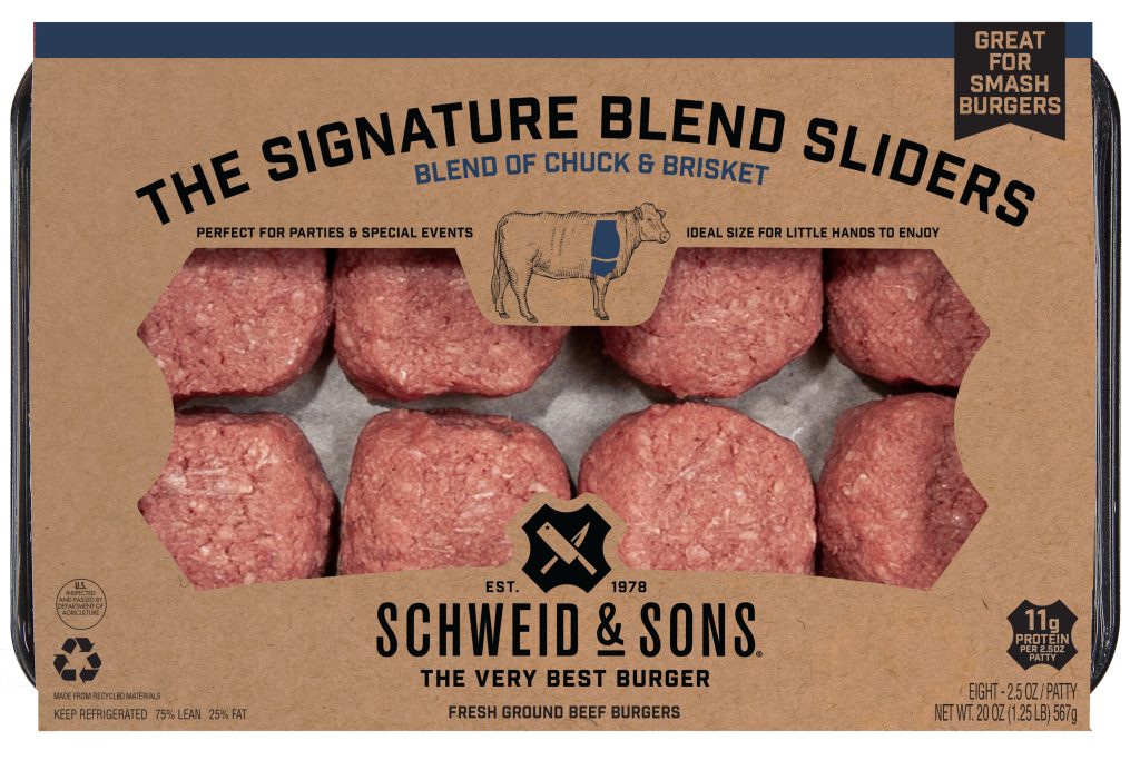 schweid and sons the signature blend sliders made from premium cuts of chuck and brisket