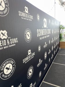 Schweid & Sons step and repeat