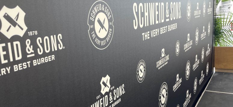 Schweid & Sons step and repeat