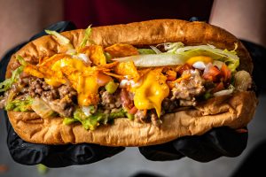 play on a chopped cheese recipe, the nacho chopped cheese recipe