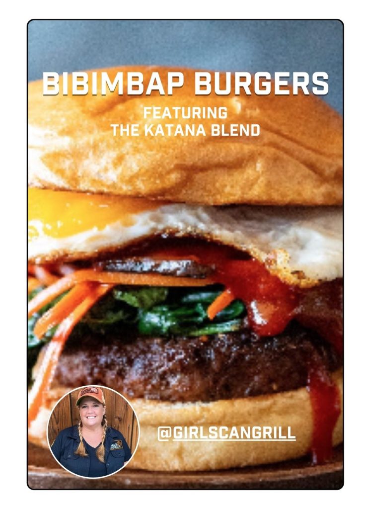 New Burger recipe featuring our favorite food influencers on instagram, bibimbap burgers with @girlscangrill