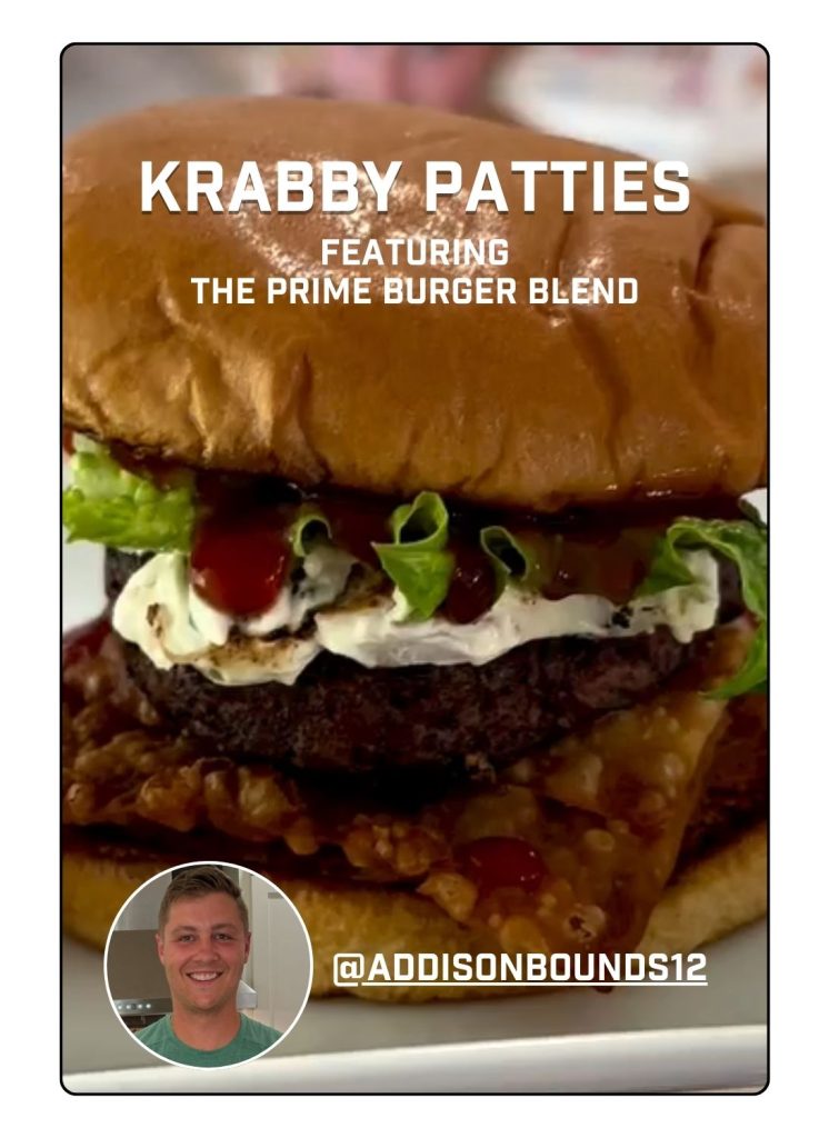 New Burger recipe featuring our favorite food influencers on instagram, krabby patty with @addisonbounds12