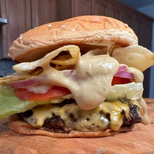 bobby flay potato chip burger