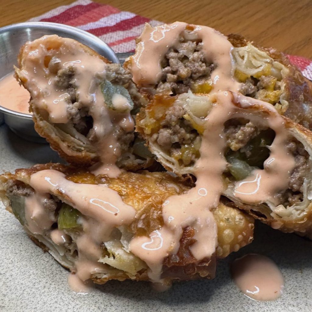Cheeseburger Egg Rolls Recipe