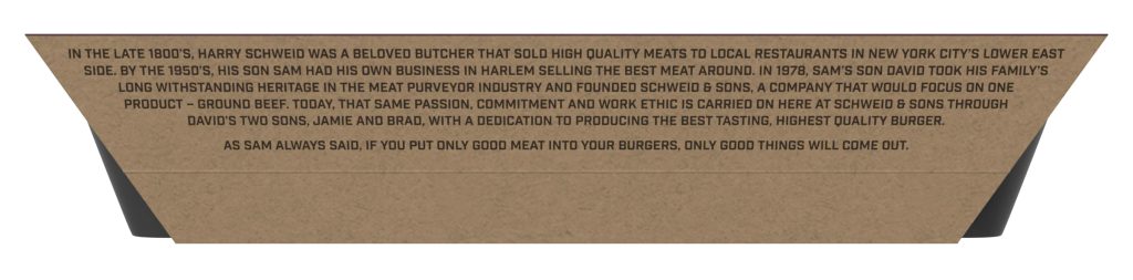 schweid and sons the smokehouse blend packaging side panel about company history