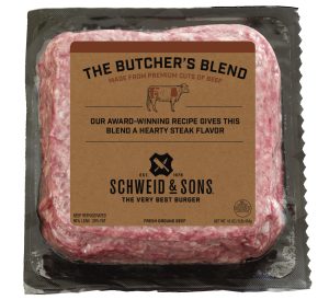 schweid and sons ground beef brick packaging