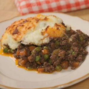 george motz's cottage pie made with schweid and sons ground beef