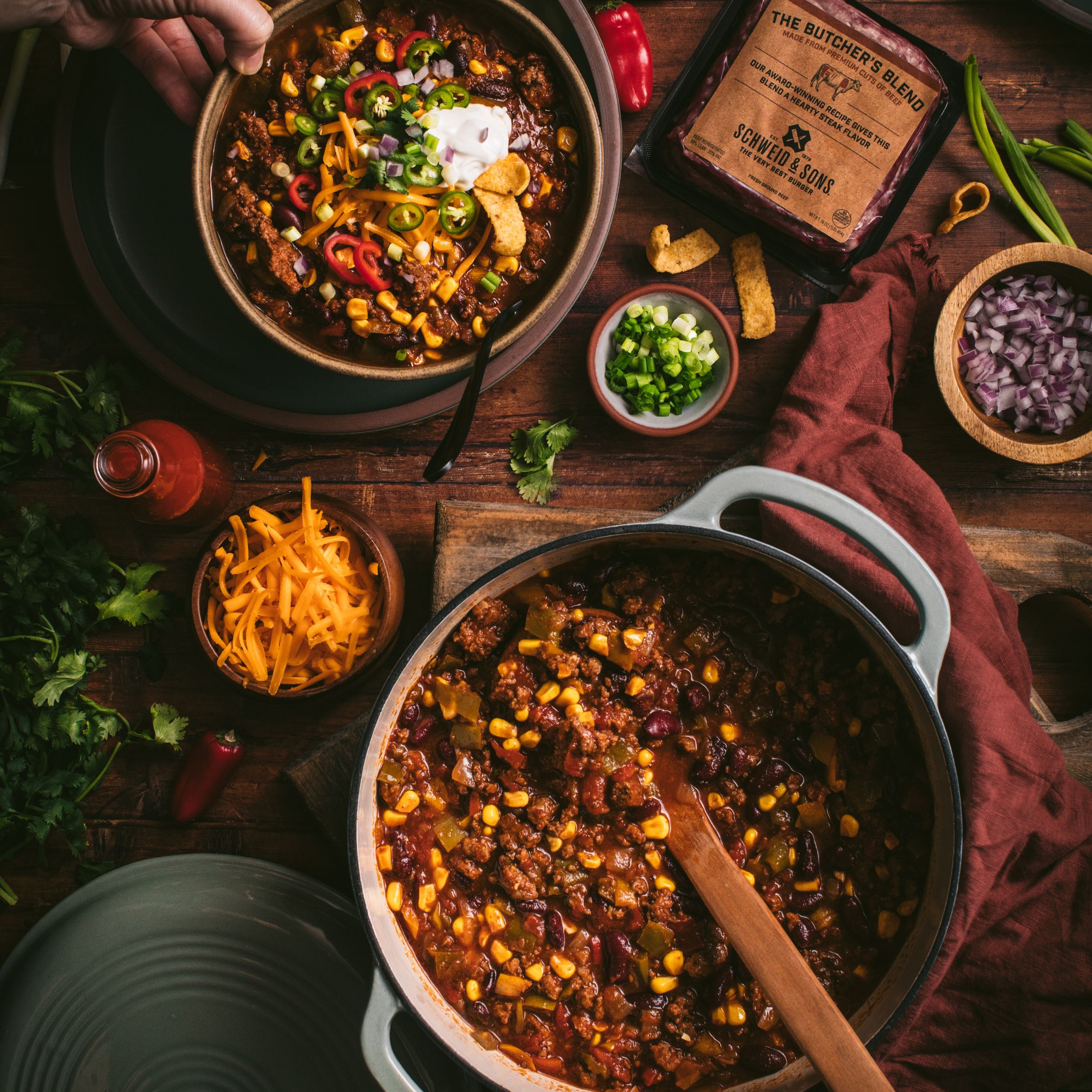 making a pot of chili is a perfect healthy ground beef recipe