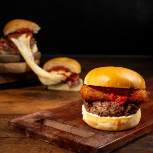 Fried Mozzarella Burger Recipe